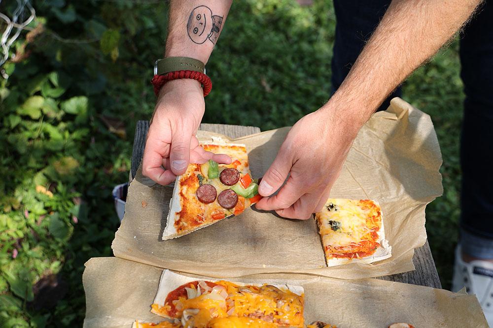 Earth Oven Pizzas at the Campus Garden